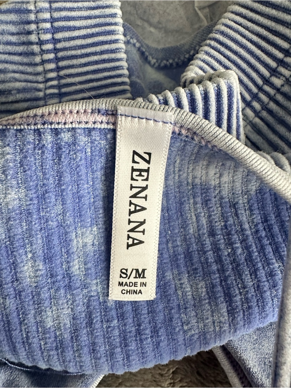 NWT 2 Zenana Outfitters Racerback Crop Top in Beige & Blue Straight Strap V Neck - Picture 11 of 12